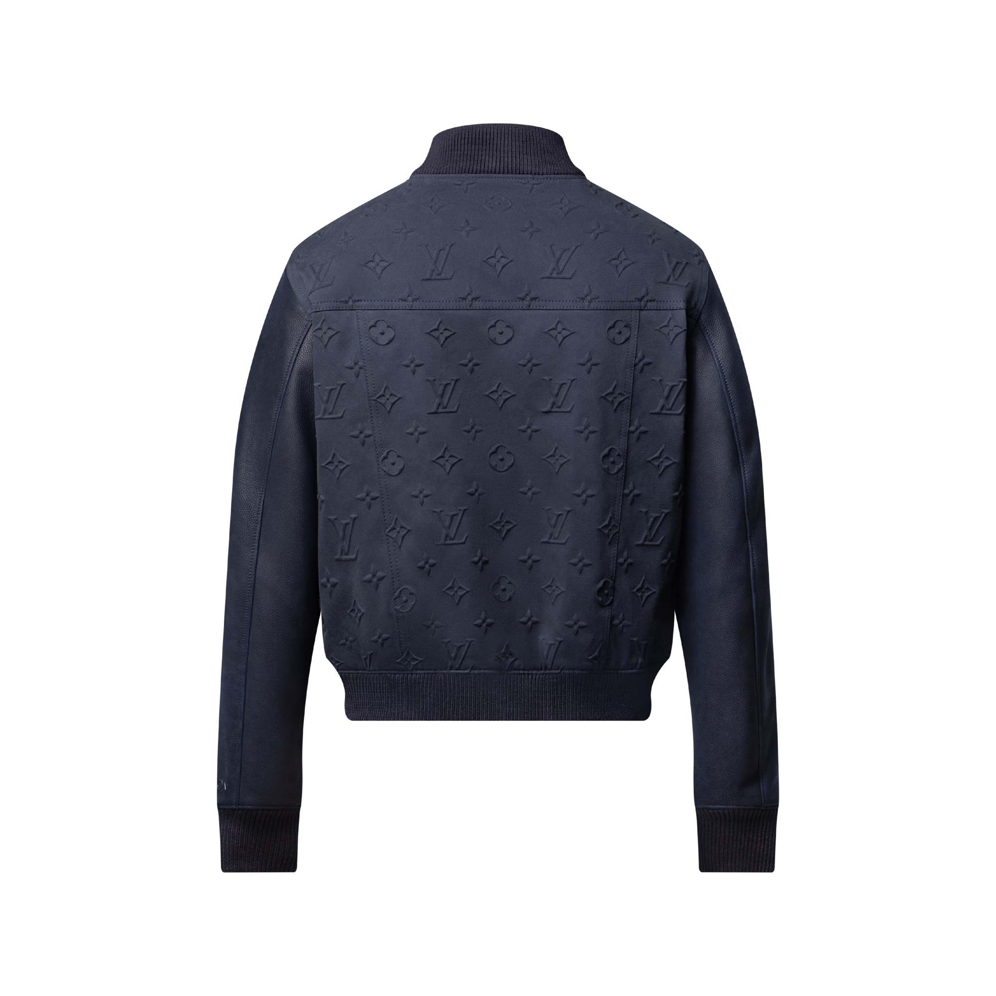 Embossed Monogram Cotton Varsity Jacket - Luxury Blue | LOUIS VUITTON
